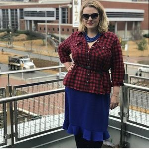 Vintage Ruffle Hem Skirt